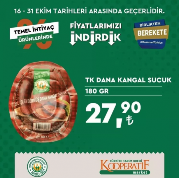 Foto - Tarım Kredi marketleri yeni indirimli ürünler listesini yayınladı