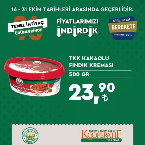 Foto - Tarım Kredi marketleri yeni indirimli ürünler listesini yayınladı