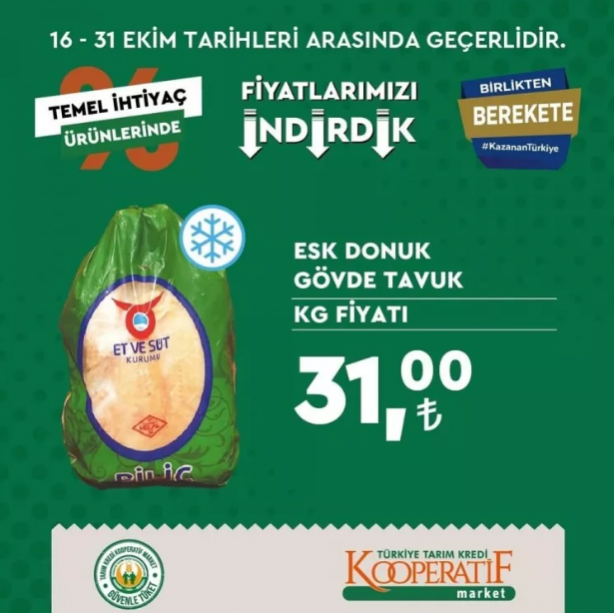 Foto - Tarım Kredi marketleri yeni indirimli ürünler listesini yayınladı