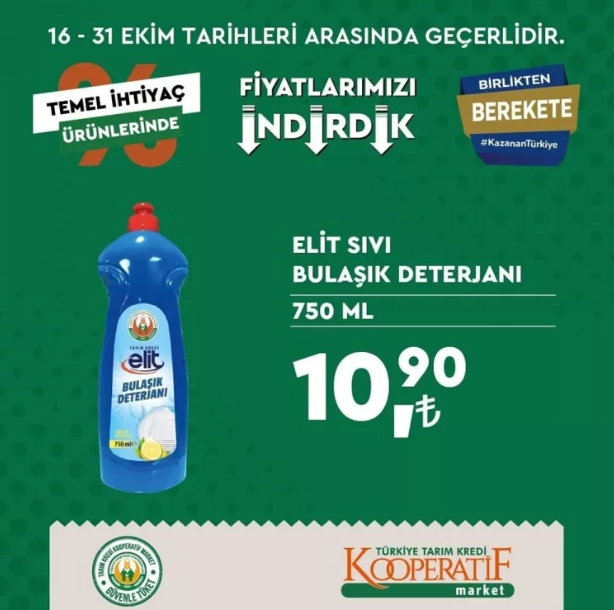 Foto - Tarım Kredi marketleri yeni indirimli ürünler listesini yayınladı