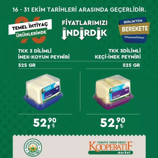 Foto - Tarım Kredi marketleri yeni indirimli ürünler listesini yayınladı