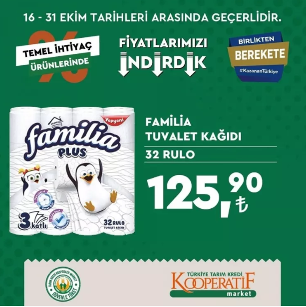 Foto - Tarım Kredi marketleri yeni indirimli ürünler listesini yayınladı