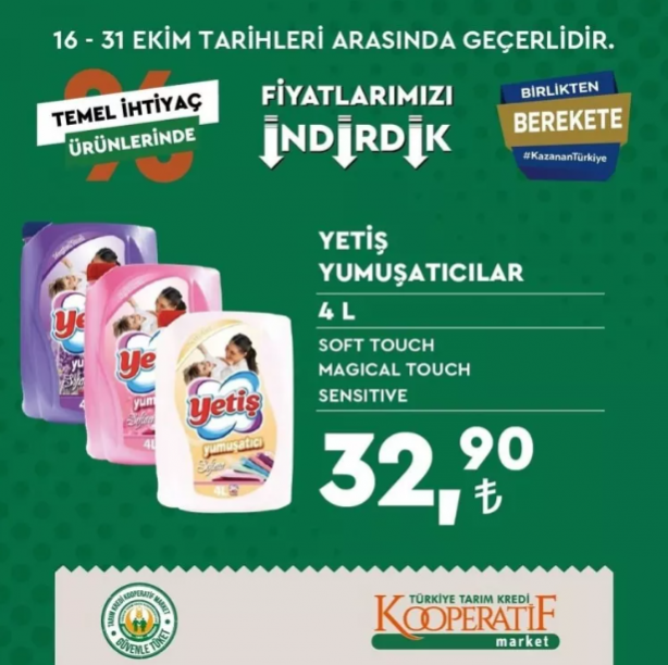 Foto - Tarım Kredi marketleri yeni indirimli ürünler listesini yayınladı
