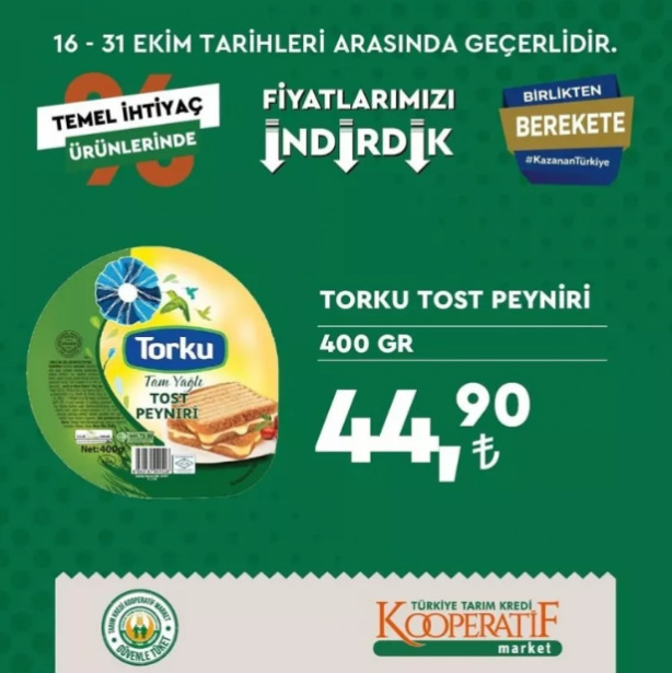 Foto - Tarım Kredi marketleri yeni indirimli ürünler listesini yayınladı