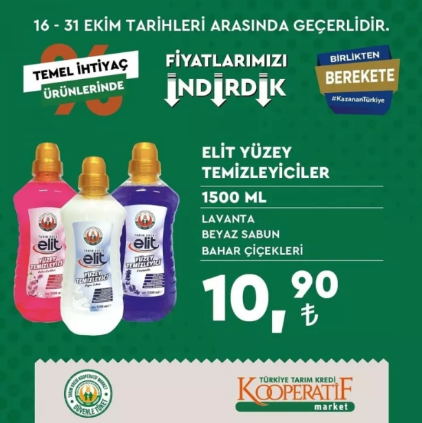 Foto - Tarım Kredi marketleri yeni indirimli ürünler listesini yayınladı