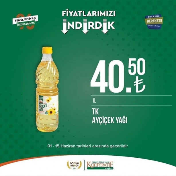 Foto - Tarım Kredi Marketleri'nde dev indirim! 15 Haziran'a kadar koşan alacak: Tuvalet kağıdı, yağ, yumurta...