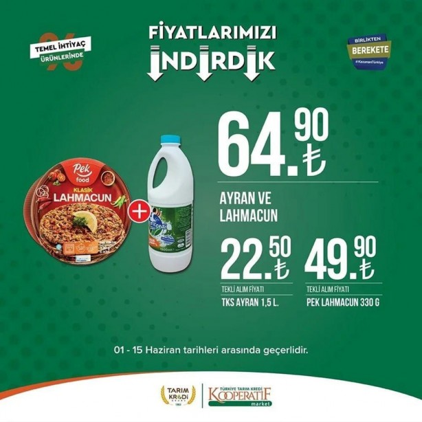 Foto - Tarım Kredi Marketleri'nde dev indirim! 15 Haziran'a kadar koşan alacak: Tuvalet kağıdı, yağ, yumurta...