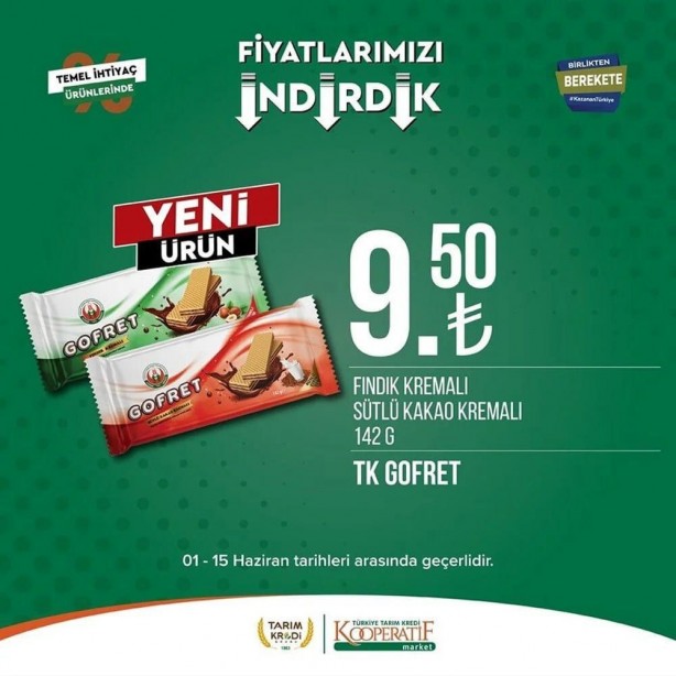 Foto - Tarım Kredi Marketleri'nde dev indirim! 15 Haziran'a kadar koşan alacak: Tuvalet kağıdı, yağ, yumurta...