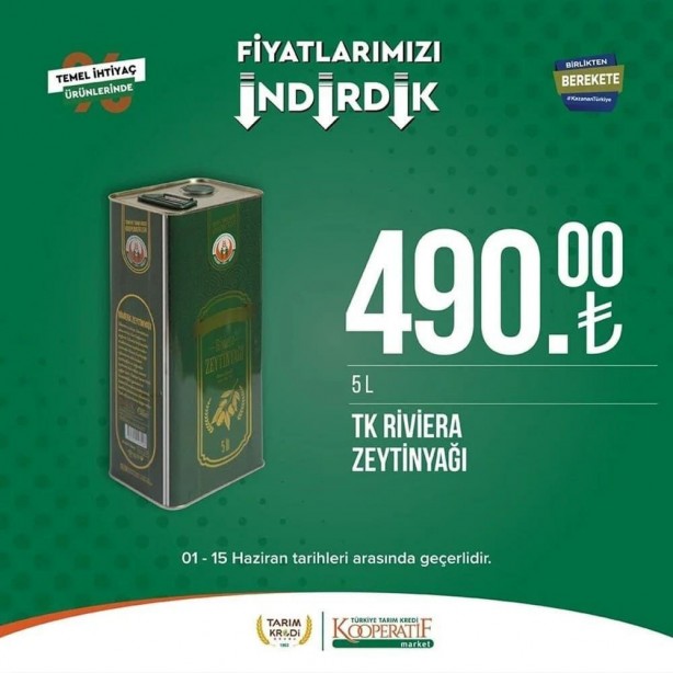 Foto - Tarım Kredi Marketleri'nde dev indirim! 15 Haziran'a kadar koşan alacak: Tuvalet kağıdı, yağ, yumurta...