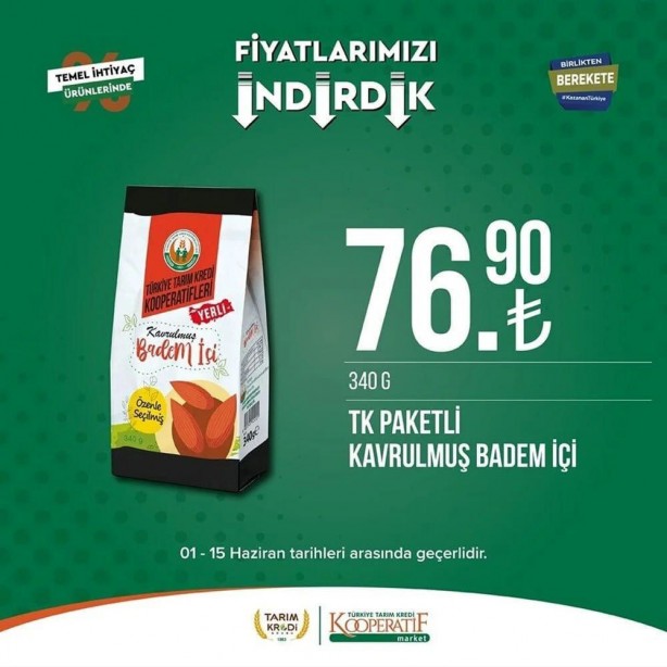 Foto - Tarım Kredi Marketleri'nde dev indirim! 15 Haziran'a kadar koşan alacak: Tuvalet kağıdı, yağ, yumurta...