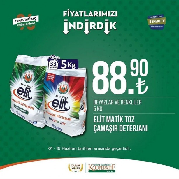 Foto - Tarım Kredi Marketleri'nde dev indirim! 15 Haziran'a kadar koşan alacak: Tuvalet kağıdı, yağ, yumurta...