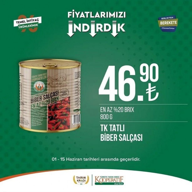 Foto - Tarım Kredi Marketleri'nde dev indirim! 15 Haziran'a kadar koşan alacak: Tuvalet kağıdı, yağ, yumurta...
