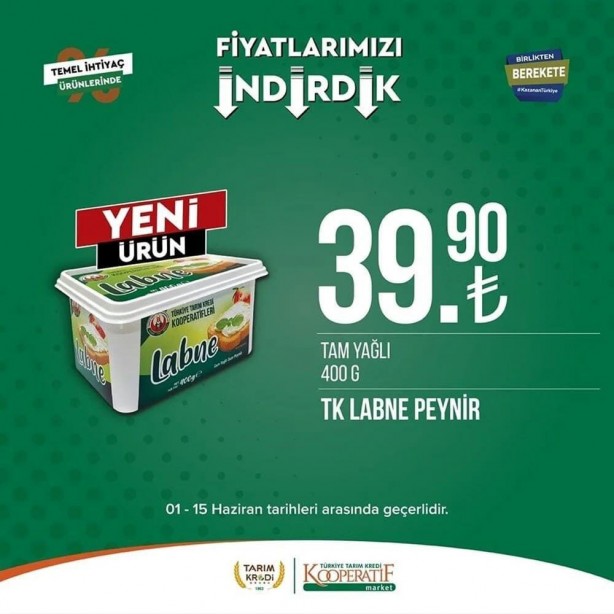 Foto - Tarım Kredi Marketleri'nde dev indirim! 15 Haziran'a kadar koşan alacak: Tuvalet kağıdı, yağ, yumurta...