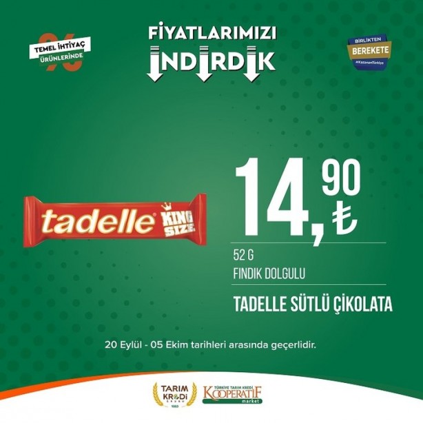 Foto - Tarım Kredi Marketlerinde fiyatlar çakıldı! Tuvalet kağıdı, peynir, yağ ve sayısız üründe büyük indirim