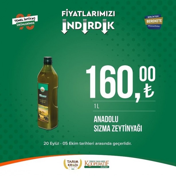 Foto - Tarım Kredi Marketlerinde fiyatlar çakıldı! Tuvalet kağıdı, peynir, yağ ve sayısız üründe büyük indirim