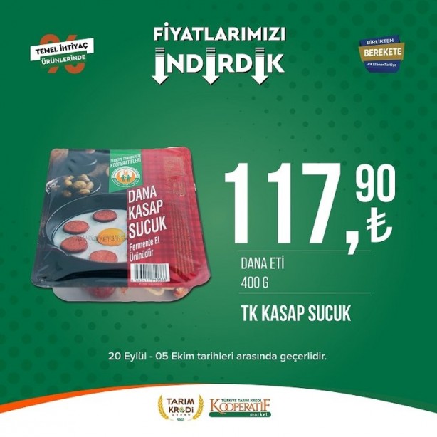 Foto - Tarım Kredi Marketlerinde fiyatlar çakıldı! Tuvalet kağıdı, peynir, yağ ve sayısız üründe büyük indirim