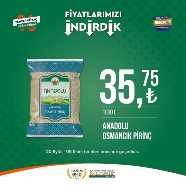 Foto - Tarım Kredi Marketlerinde fiyatlar çakıldı! Tuvalet kağıdı, peynir, yağ ve sayısız üründe büyük indirim