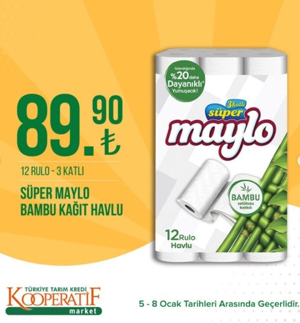 Foto - Tarım Kredi Marketleri'nde yeni indirim! 3 gün sürecek: Ayçiçek yağı ve tuvalet kağıdı...