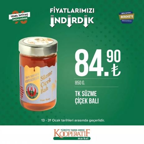 Foto - Tarım Kredi Marketleri'nde yeni indirim! 31 Ocak’a kadar sürecek: Siyah çay, beyaz peynir, tuvalet kağıdı...