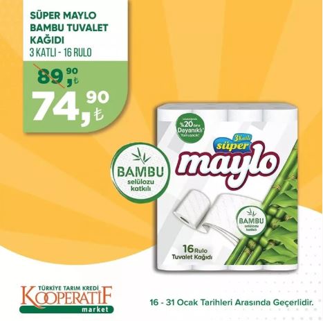 Foto - Tarım Kredi Marketleri'nde yeni indirim! 31 Ocak’a kadar sürecek: Siyah çay, beyaz peynir, tuvalet kağıdı...