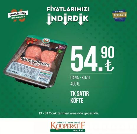 Foto - Tarım Kredi Marketleri'nde yeni indirim! 31 Ocak’a kadar sürecek: Siyah çay, beyaz peynir, tuvalet kağıdı...