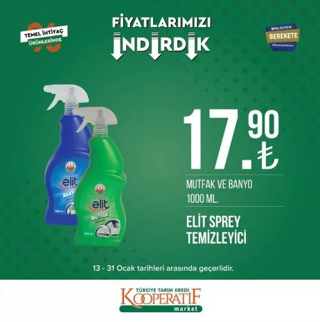 Foto - Tarım Kredi Marketleri'nde yeni indirim! 31 Ocak’a kadar sürecek: Siyah çay, beyaz peynir, tuvalet kağıdı...