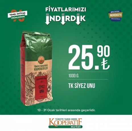 Foto - Tarım Kredi Marketleri'nde yeni indirim! 31 Ocak’a kadar sürecek: Siyah çay, beyaz peynir, tuvalet kağıdı...