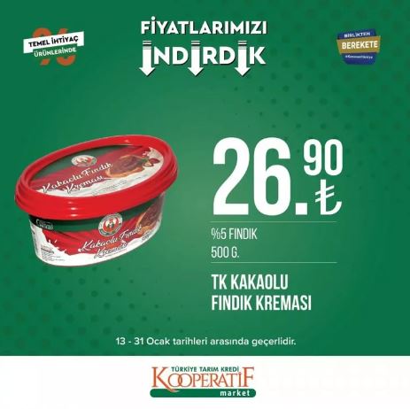 Foto - Tarım Kredi Marketleri'nde yeni indirim! 31 Ocak’a kadar sürecek: Siyah çay, beyaz peynir, tuvalet kağıdı...