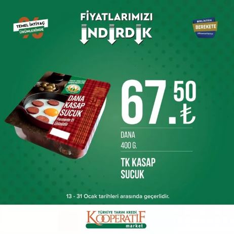 Foto - Tarım Kredi Marketleri'nde yeni indirim! 31 Ocak’a kadar sürecek: Siyah çay, beyaz peynir, tuvalet kağıdı...