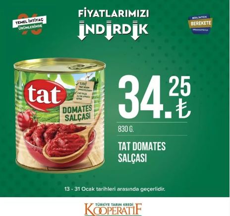 Foto - Tarım Kredi Marketleri'nde yeni indirim! 31 Ocak’a kadar sürecek: Siyah çay, beyaz peynir, tuvalet kağıdı...
