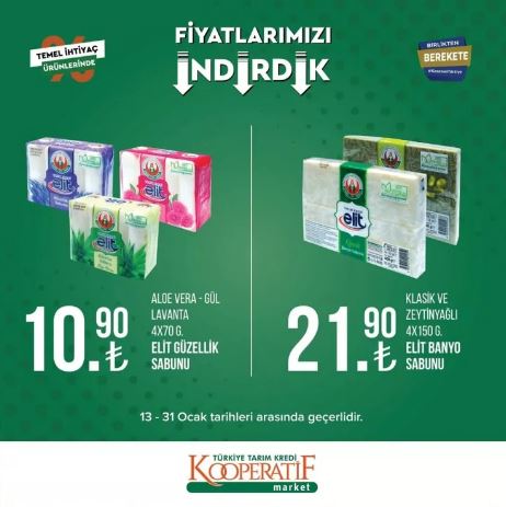 Foto - Tarım Kredi Marketleri'nde yeni indirim! 31 Ocak’a kadar sürecek: Siyah çay, beyaz peynir, tuvalet kağıdı...