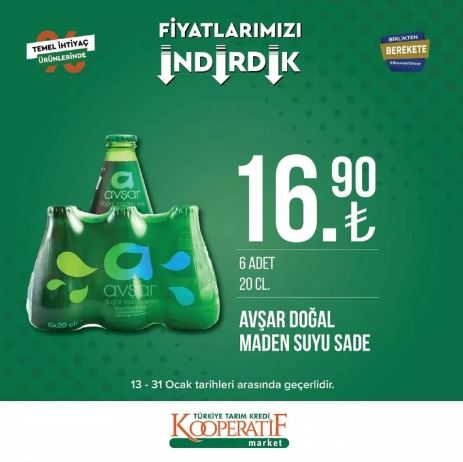 Foto - Tarım Kredi Marketleri'nde yeni indirim! 31 Ocak’a kadar sürecek: Siyah çay, beyaz peynir, tuvalet kağıdı...