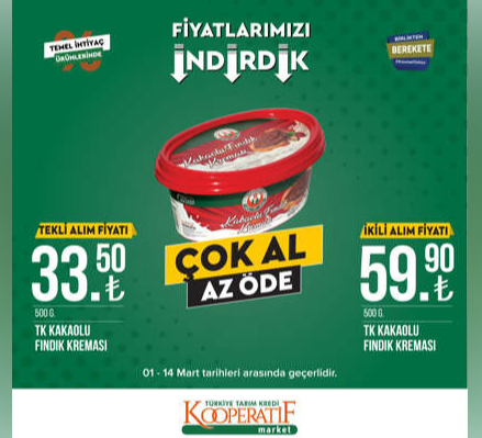 Foto - Tarım Kredi Marketleri'nde yeni indirim açıklandı! Ayçiçek yağı, çay ve peynirin fiyatı olay oldu