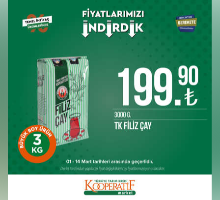 Foto - Tarım Kredi Marketleri'nde yeni indirim açıklandı! Ayçiçek yağı, çay ve peynirin fiyatı olay oldu