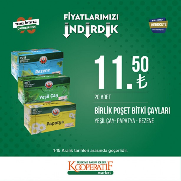 Foto - Tarım Kredi Marketlerinde yeni indirim başladı