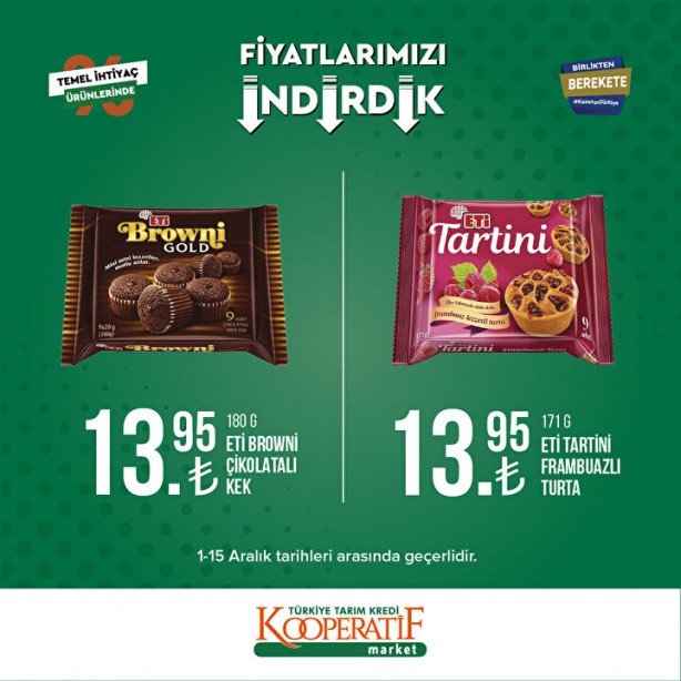 Foto - Tarım Kredi Marketlerinde yeni indirim başladı