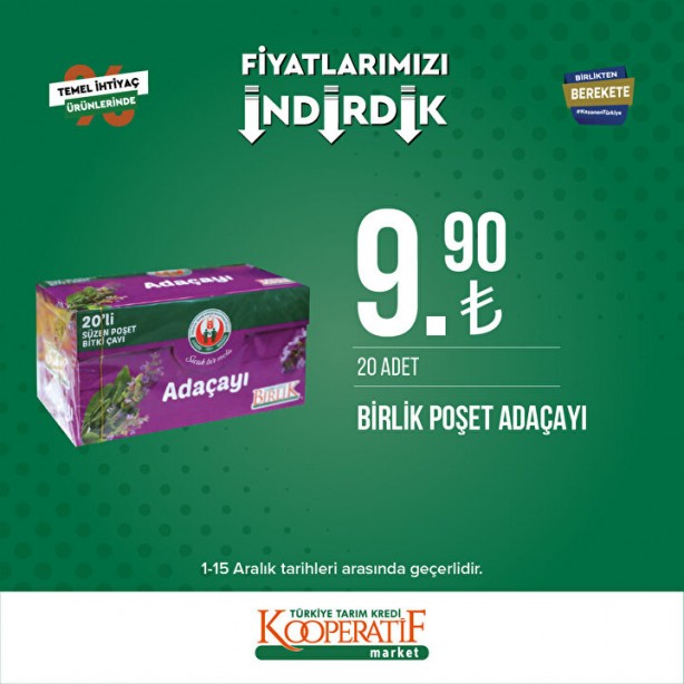 Foto - Tarım Kredi Marketlerinde yeni indirim başladı