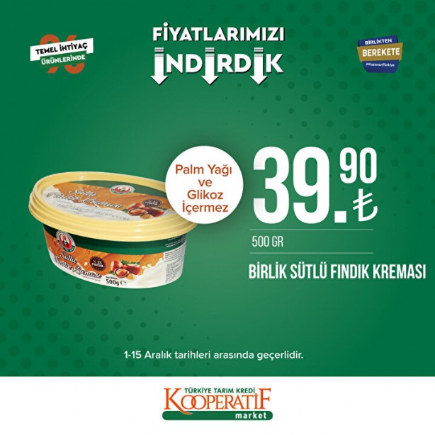 Foto - Tarım Kredi Marketlerinde yeni indirim başladı