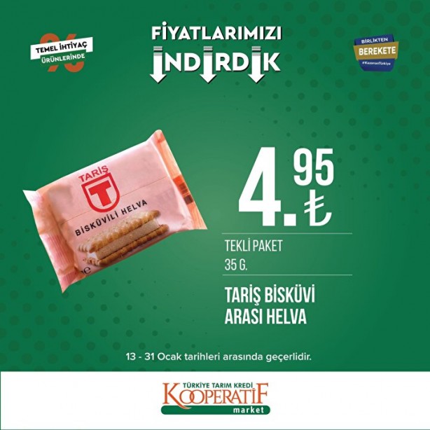 Foto - Tarım Kredi Marketleri'nde son indirim duyuruldu! Ay sonunda bitecek: Yağ, tuvalet kağıdı, un...
