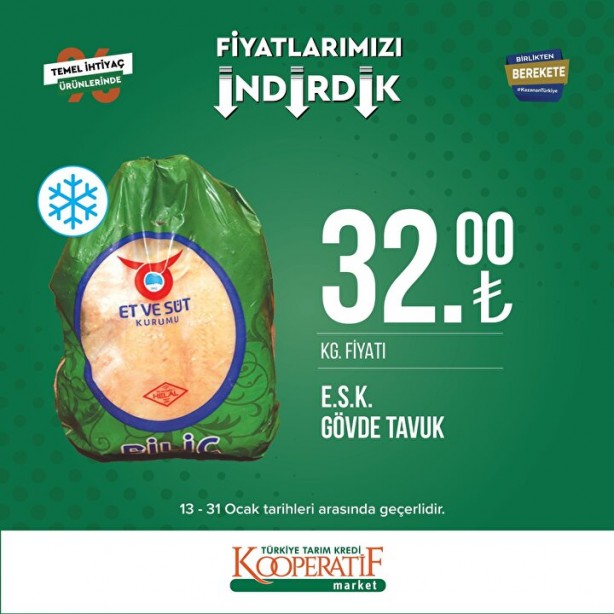 Foto - Tarım Kredi Marketleri'nde son indirim duyuruldu! Ay sonunda bitecek: Yağ, tuvalet kağıdı, un...