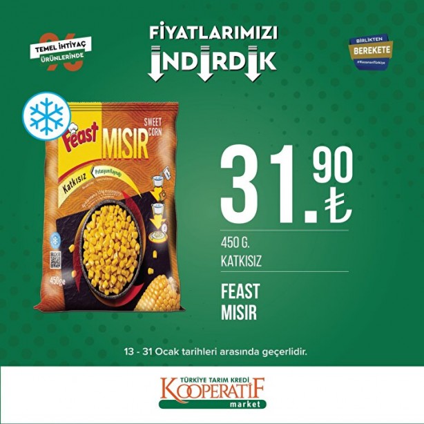 Foto - Tarım Kredi Marketleri'nde son indirim duyuruldu! Ay sonunda bitecek: Yağ, tuvalet kağıdı, un...