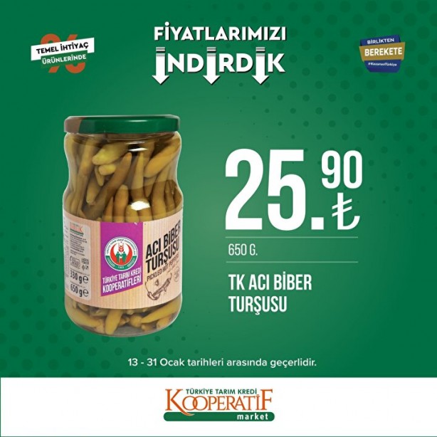 Foto - Tarım Kredi Marketleri'nde son indirim duyuruldu! Ay sonunda bitecek: Yağ, tuvalet kağıdı, un...