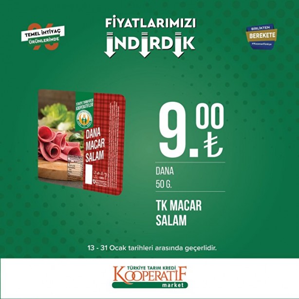 Foto - Tarım Kredi Marketleri'nde son indirim duyuruldu! Ay sonunda bitecek: Yağ, tuvalet kağıdı, un...