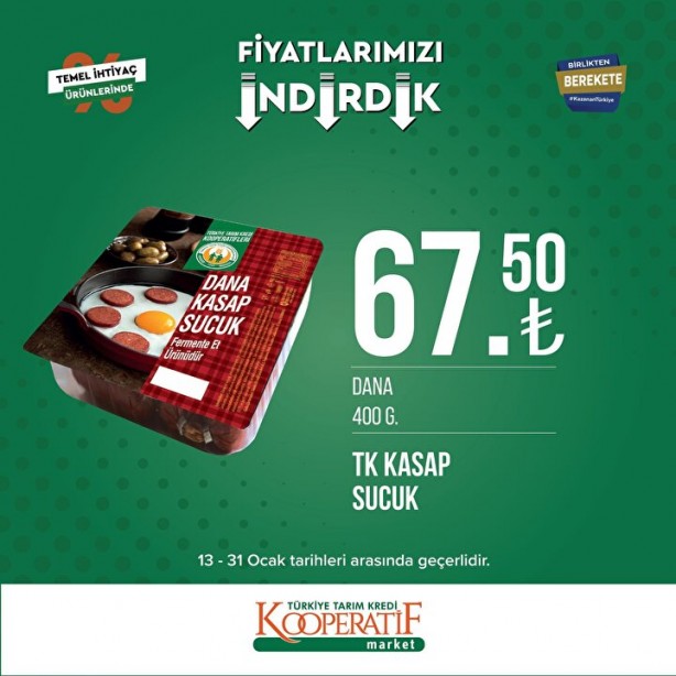 Foto - Tarım Kredi Marketleri'nde son indirim duyuruldu! Ay sonunda bitecek: Yağ, tuvalet kağıdı, un...