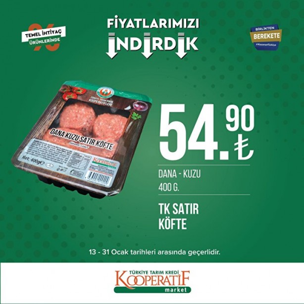 Foto - Tarım Kredi Marketleri'nde son indirim duyuruldu! Ay sonunda bitecek: Yağ, tuvalet kağıdı, un...