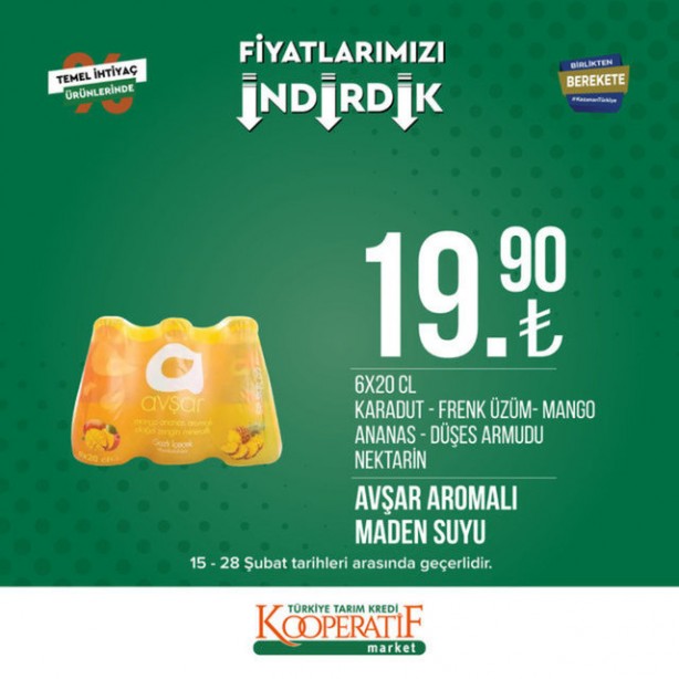 Foto - Tarım Kredi Marketleri'nde yeni indirim duyuruldu! O tarih son: Yağ çeşitleri ve çayın fiyatı düştü