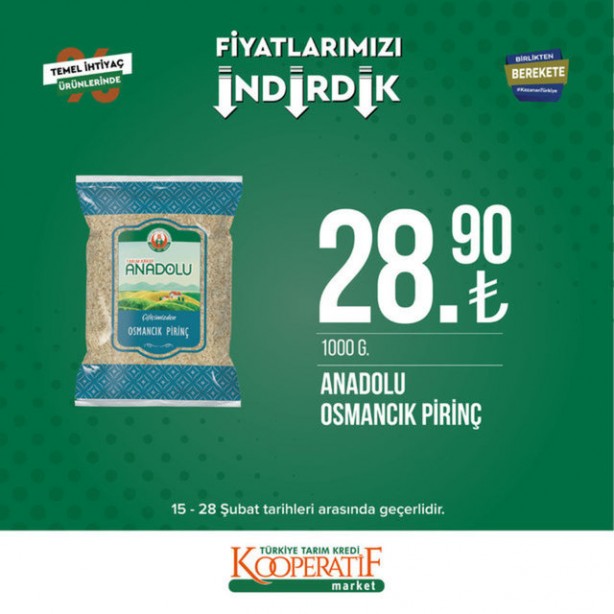 Foto - Tarım Kredi Marketleri'nde yeni indirim duyuruldu! O tarih son: Yağ çeşitleri ve çayın fiyatı düştü