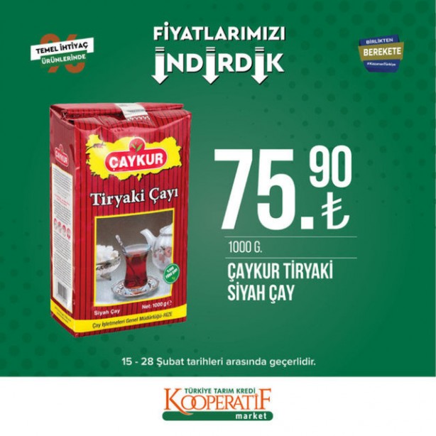 Foto - Tarım Kredi Marketleri'nde yeni indirim duyuruldu! O tarih son: Yağ çeşitleri ve çayın fiyatı düştü