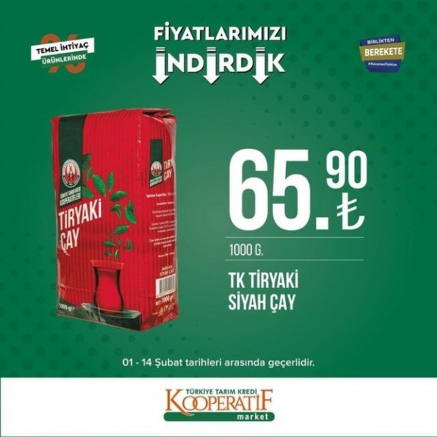 Foto - Tarım Kredi Marketleri'nden yeni kampanya! Yağ ve sütün fiyatı düştü... İşte indirim listesi
