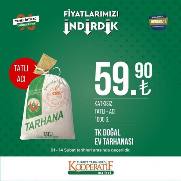 Foto - Tarım Kredi Marketleri'nden yeni kampanya! Yağ ve sütün fiyatı düştü... İşte indirim listesi